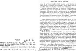 Tierra de Hotu Matu'a.