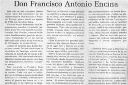 Don Francisco Antonio Encina