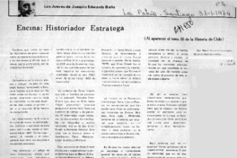 Encina: historiador estratega.