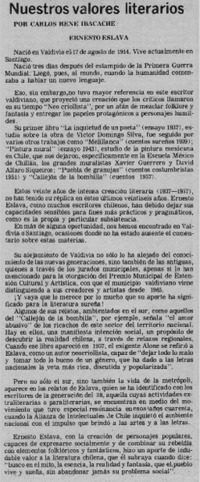 Nuestros valores literarios