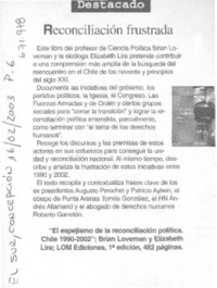 Reconciliación frustrada.