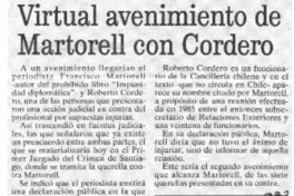 Virtual avenimiento de Martorelli con Cordero