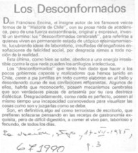 Los desconformados.