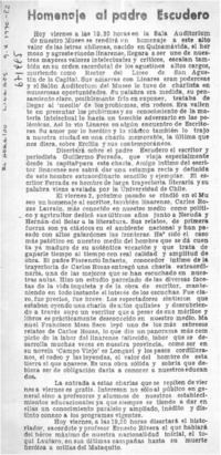 Homenaje al padre Escudero.