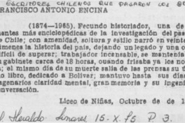 Francisco Antonio Encina.