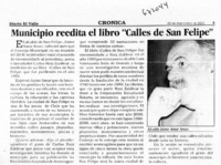 Municipio reedita el libro "Calles de San Felipe".