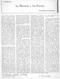 La historia y los poetas