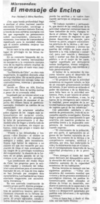 El mensaje de Encina