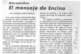 El mensaje de Encina