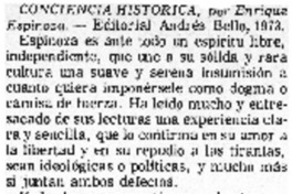 Conciencia histórica.