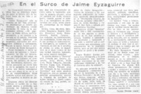En el surco de Jaime Eyzaguirre