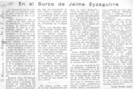 En el surco de Jaime Eyzaguirre