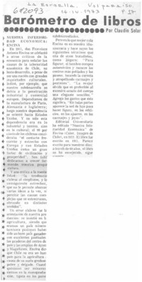 Nuestra inferioridad económica