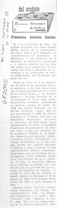 Francisco Antonio Encina.