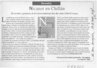 Nicanor en Chillán