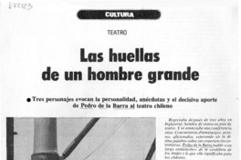 Las huellas de un hombre grande