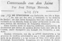 Conversando con don Jaime