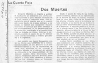 Dos muertes.