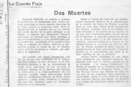 Dos muertes.