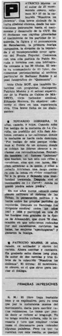 "El movimiento obrero"