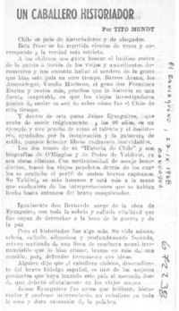 Un caballero historiador