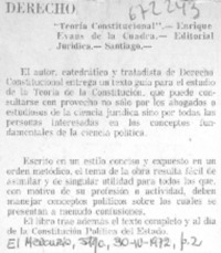 Teoría constitucional.