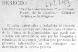 Teoría constitucional.