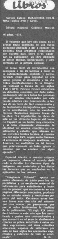 Imaginería colonial (siglos XVII y XVIII).