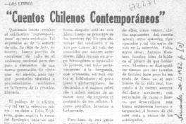 Cuentos chilenos contemporáneos