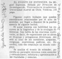 El evento de entender