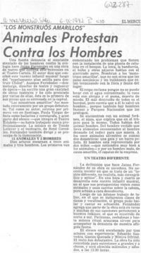 Animales protestan contra los hombres.