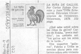 La riña de gallos