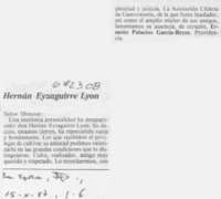 Hernán Eyzaguirre Lyon.