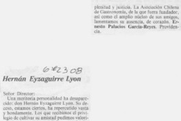 Hernán Eyzaguirre Lyon.