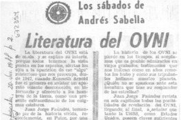 Literatura del OVNI
