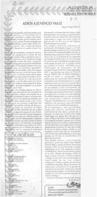 Adiós a Juvencio Valle