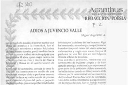 Adiós a Juvencio Valle