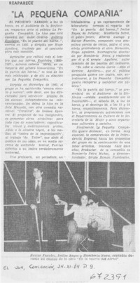 "La pequeña compañía".