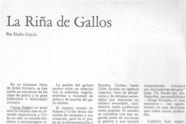 La riña de gallos