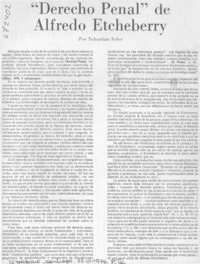 "Derecho penal" de Alfredo Etcheberry.