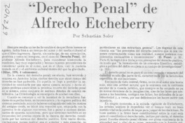 "Derecho penal" de Alfredo Etcheberry.