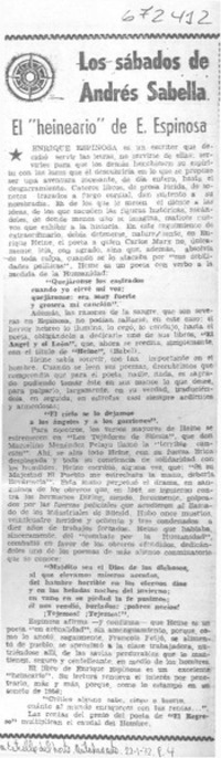 El "heineario" de E. Espinosa