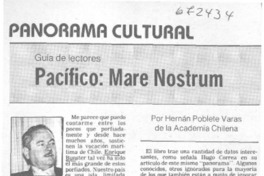 Pacífico, Mare Nostrum