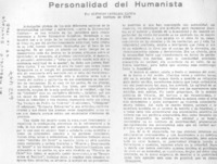 Personalidad de humanista