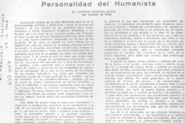 Personalidad de humanista