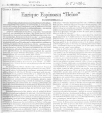 Enrique Espinoza, "Heine"