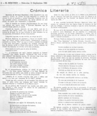 Crónica literaria
