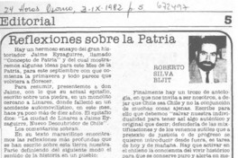 Reflexiones sobre la patria