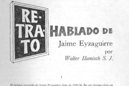 Hablando de Jaime Eyzaguirre
