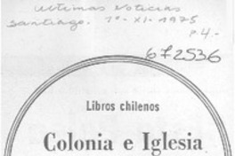 Colonia e iglesia